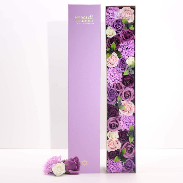 Lavender, Rose & Carnation Extra Long Gift Box