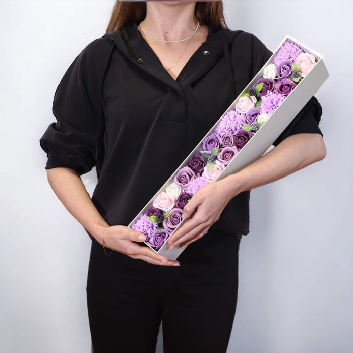 Lavender, Rose & Carnation Extra Long Gift Box