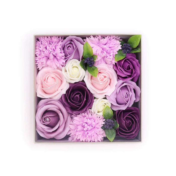 Lavender, Rose & Carnation Square Gift Box