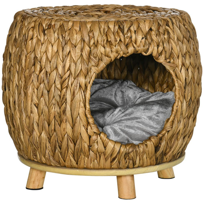 Rattan Cat House Stool