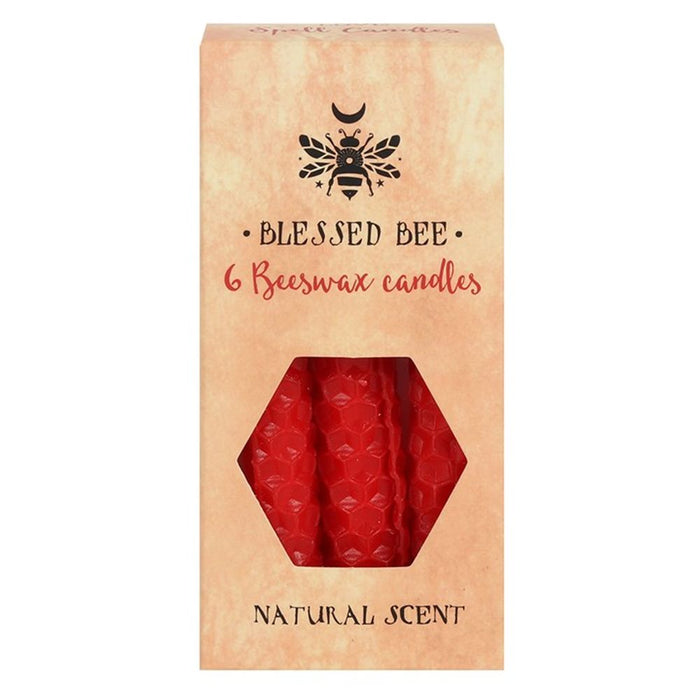 Red Beeswax Spell Candles - Pack of 6