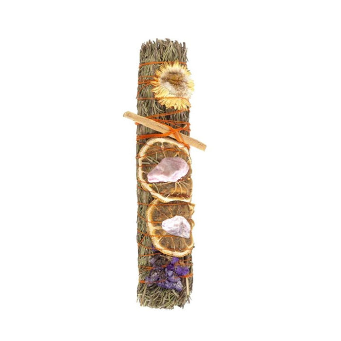 Ritual Wand Smudge Stick with Rosemary, Lavender, and Orange - 9 inch