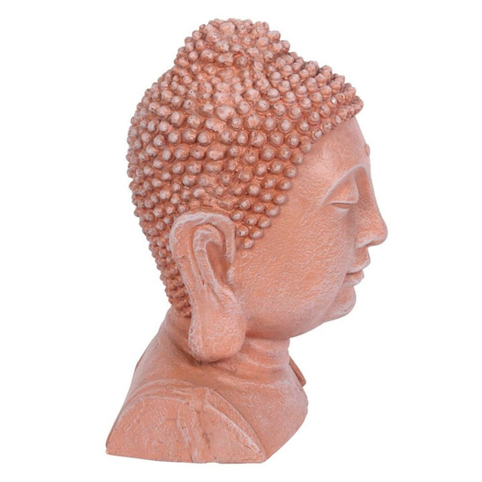 Terracotta Effect Buddha Head Ornament