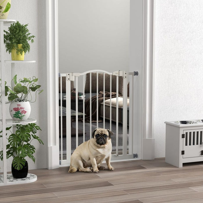 PawHut Adjustable Metal Pet Gate/Safety Barrier