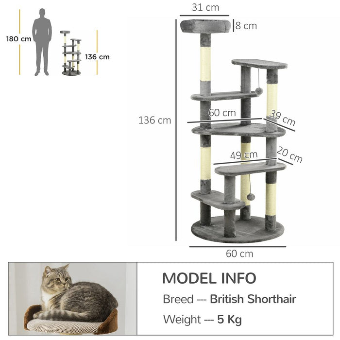 PawHut Cat Tree for Indoor Cats