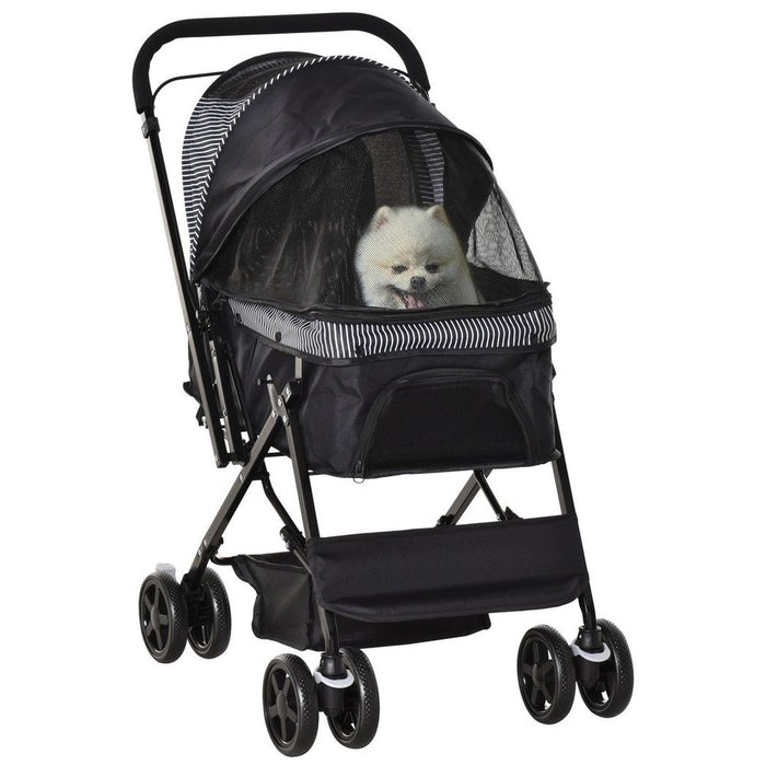 Foldable Dog Stroller - Black