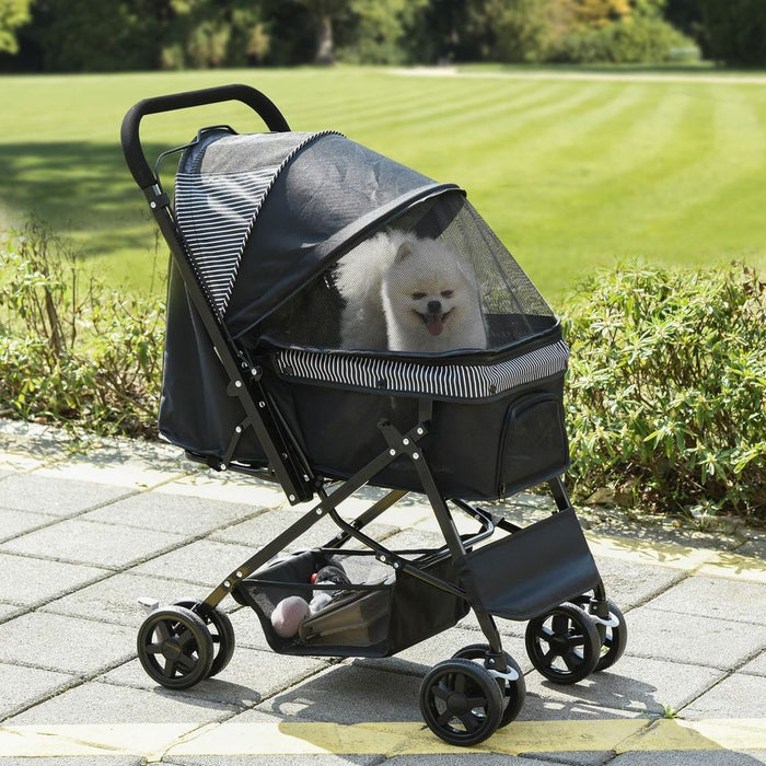 Foldable Dog Stroller - Black