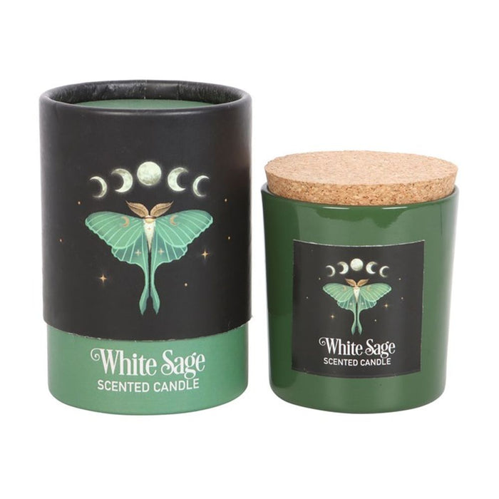 Luna Moth White Sage Candle