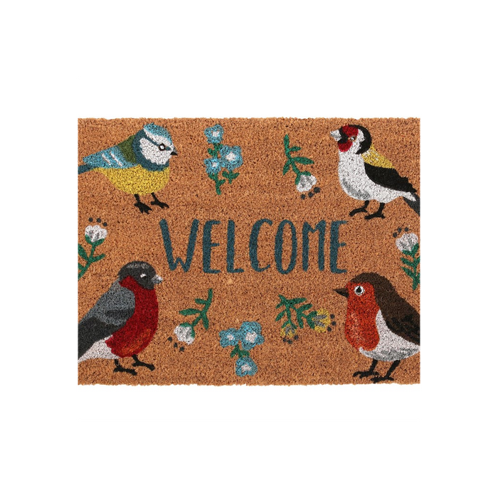Natural British Garden Birds Doormat