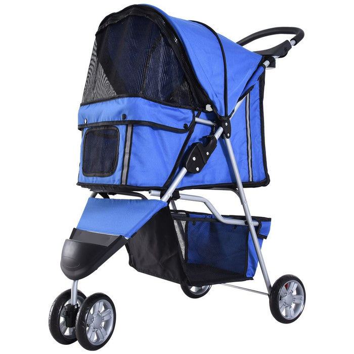 Pawhut Blue Pet Stroller/Pushchair Carrier