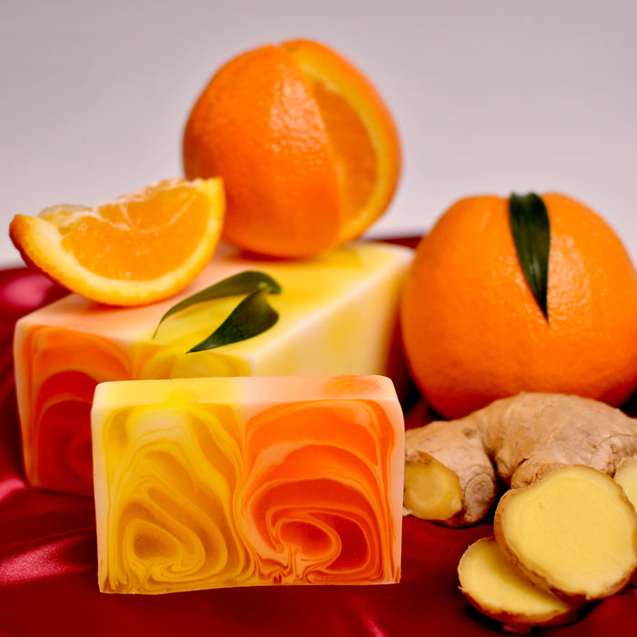 Handmade Soap Slice - Orange & Ginger - The Present Picker