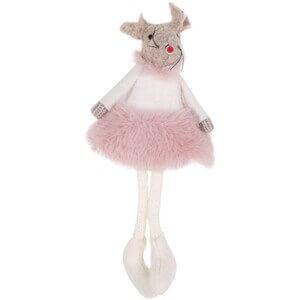 Hanging Mouse Decoration with Furry Tutu - The Present Picker