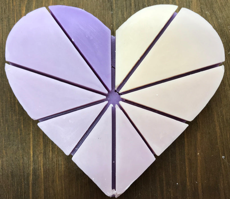 Large Heart Wax Melt - Plum Rose & Patchouli - The Present Picker