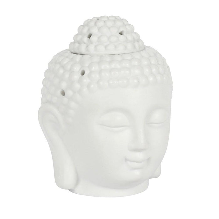 Small White Ceramic Buddha Oil Burner & Pure Aroma Oil Bundle - The Present Picker