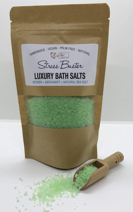 Aromatherapy Bath Salts 250g - Stress Buster - The Present Picker