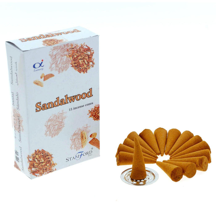 Stamford Premium Incense Cones - Sandalwood - The Present Picker