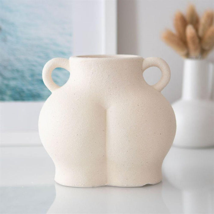 Cream Speckle Bum Plant Pot - The Present Picker