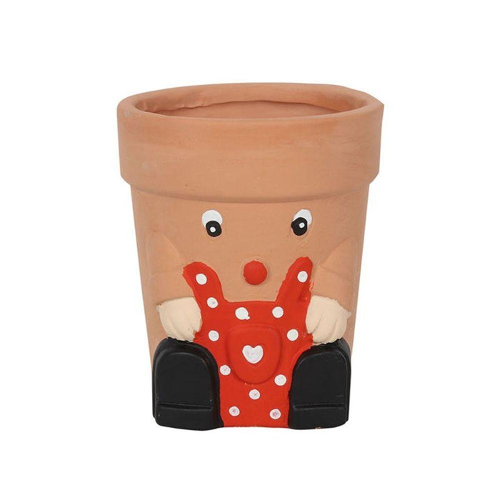 Red Pot Man Terracotta Plant Pot - The Present Picker