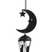 Black Crescent Moon Cutout Windchime - The Present Picker