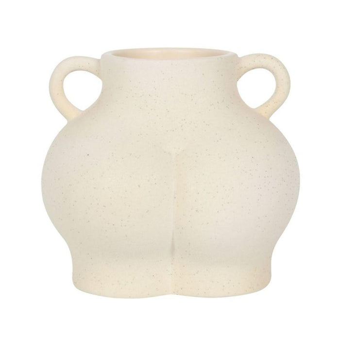 Cream Speckle Bum Plant Pot - The Present Picker