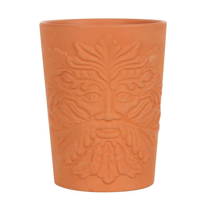 Green Man Terracotta Plant Pot - The Present Picker