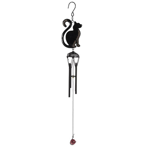 Black Cat Profile Windchime - The Present Picker