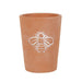 Small Terracotta Single Bee Motif Plant Pot - The Present Picker